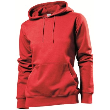 Se Stedman Sweatshirt Hooded Women Rød Medium Dame ved Timarco