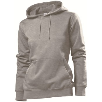 Se Stedman Sweatshirt Hooded Women Mørkgrå  Large Dame ved Timarco