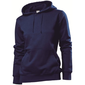 Stedman Sweatshirt Hooded Women Marineblå Small Dame