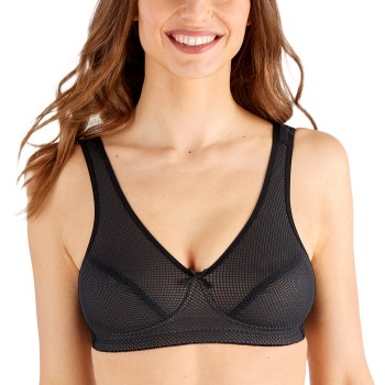 Swegmark Bh Net Organic Cotton Soft Bra Sort B 80 Dame