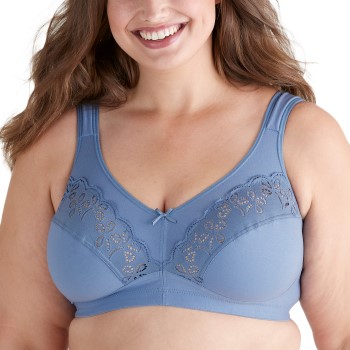 Swegmark Bh Treasure Soft Bra Blå bomuld B 80 Dame