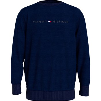 Tommy Hilfiger Icon Logo Relaxed Fit Sweatshirt Mørkblå Medium Herre