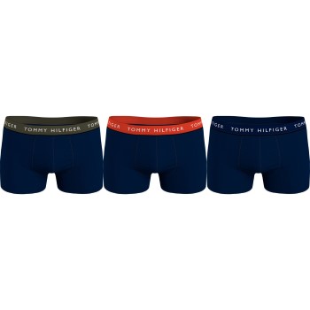 Tommy Hilfiger 3P Logo Essential Trunks Mørkblå Small Herre