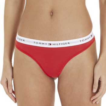 Tommy Hilfiger Trusser LOGO Waistband Thong Rød Medium Dame