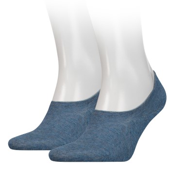 Tommy Hilfiger Legwear Tommy Hilfiger Strømper 2P Men Footie Invisible Sock Blå Str 43/46 Herre