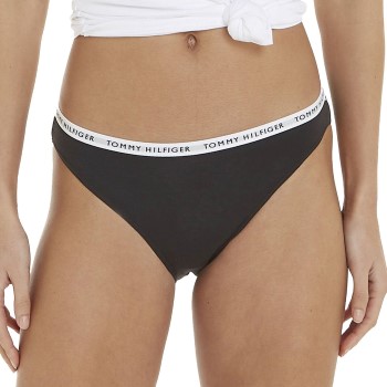 Tommy Hilfiger Trusser 3P Recycled Essentials Bikini Sort Medium Dame