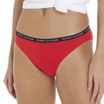 Tommy Hilfiger Trusser 3P Recycled Essentials Bikini Rød/Blå Large Dame