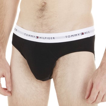 Tommy Hilfiger 5P Signature Cotton Essential Briefs Sort bomuld Medium Herre