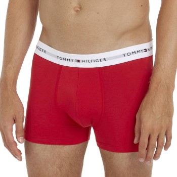 Tommy Hilfiger 3P Signature Essential Cotton Trunk Rød/Blå bomuld Medium Herre