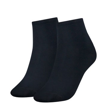 Tommy Hilfiger Legwear Tommy Hilfiger Strømper 2P Women Casual Short Sock Blå Str 35/38 Dame