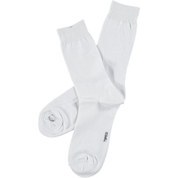 Topeco Strømper Men Classic Socks Plain Hvid Str 41/45 Herre