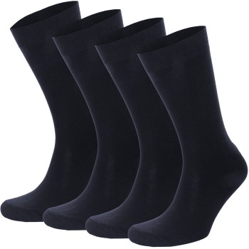 Topeco Strømper 4P Men Socks Plain Marineblå Str 41/45 Herre