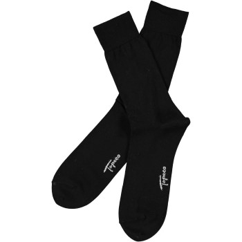 Topeco Strømper Men Socks Plain Dress Sock Sort Str 41/45 Herre