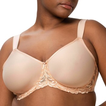 Triumph Bh Modern Finesse Minimizer Underwire Bra Beige C 85 Dame