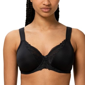 Triumph Bh Modern Lace Cotton Underwire Bra Sort B 80 Dame