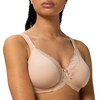 Triumph Bh Modern Lace Cotton Underwire Bra Beige B 80 Dame