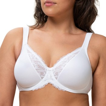 Triumph Bh Modern Lace Cotton Underwire Bra Hvid B 75 Dame