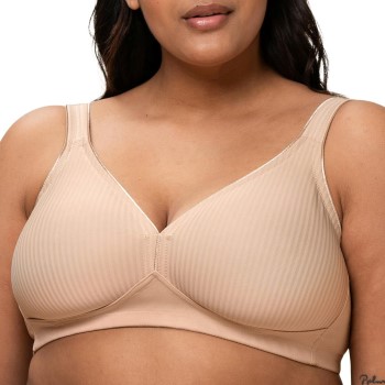 Triumph Bh Modern Soft Cotton Soft Bra Beige A 75 Dame