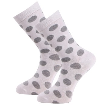 Trofé Trofe Bamboo Dot Socks Strømper 2P Hvid Str 39/42 Dame