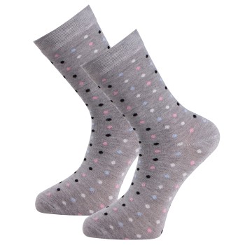 Trofé Trofe Bamboo Small Dot Socks Strømper Grå Str 35/38 Dame