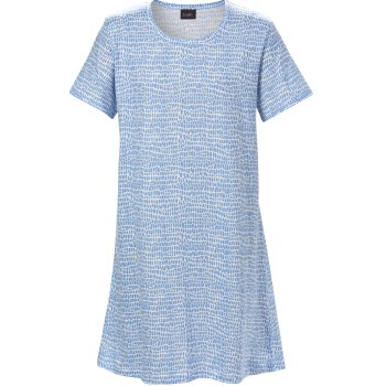 Trofé Trofe Croco Big T-Shirt Dress Blå Mønster bomuld Small Dame