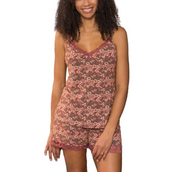 Trofé Trofe Flora Boxer Pyjama Flerfarvet viskose XX-Large Dame