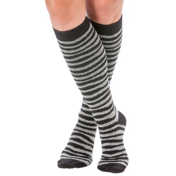 Trofé Trofe Printed Support Socks Strømper Sort/Grå Str 35/38 Dame