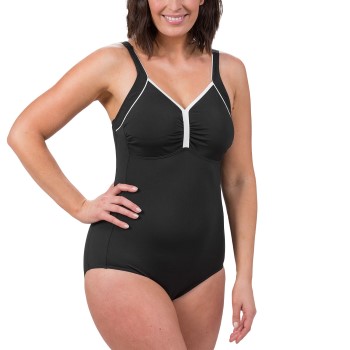 Trofé Trofe Swimsuit Prosthetic Chlorine Resistant Sort/Hvid polyester B 42 Dame