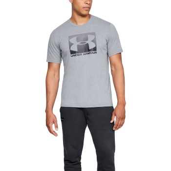 Se Under Armour Boxed Sportstyle Short Sleeve T-shirt Grå Medium Herre ved Timarco