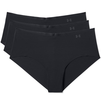 Under Armour Trusser 3P Pure Stretch Hipster 1325 Sort Small Dame