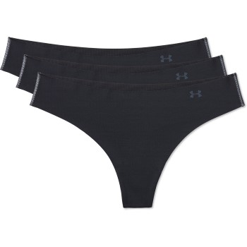 Under Armour Trusser 3P Pure Stretch Thong Sort Small Dame