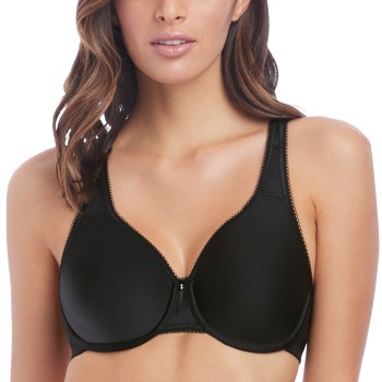 Se Wacoal Bh Basic Beauty Full Figure Underwire Bra Sort polyamid G 75 Dame ved Timarco