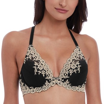 Wacoal Bh Embrace Lace Plunge Underwire Bra Sort B 75 Dame