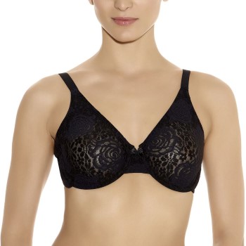 Wacoal Bh Halo Lace Underwire Bra Sort B 85 Dame