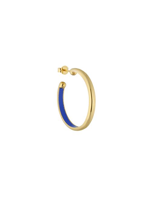 Design Letters Rainbow Hoop 4Mm Gold Plated Design Letters Blue