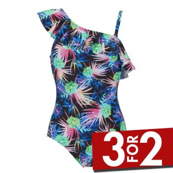 Damella Teresa Floral Swimsuit Flerfarvet 42 Dame