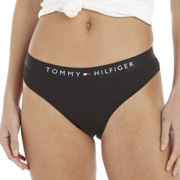 Tommy Hilfiger Trusser Bikini Panties Sort økologisk bomuld Medium Dame