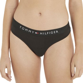 Tommy Hilfiger Trusser Thongs Sort økologisk bomuld Large Dame