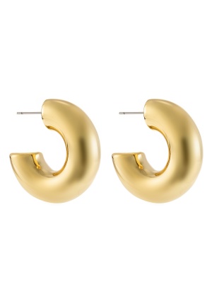 Se BY JOLIMA Ivy Chunkey Hoops Gold One size ved Bubbleroom