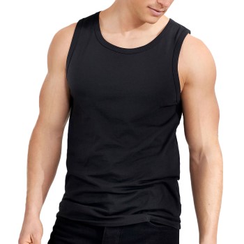 Bread & Boxers Bread and Boxers Tank Relaxed Sort økologisk bomuld Small Herre