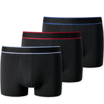 Schiesser 3P 95-5 Boxer Shorts Sort bomuld Small Herre