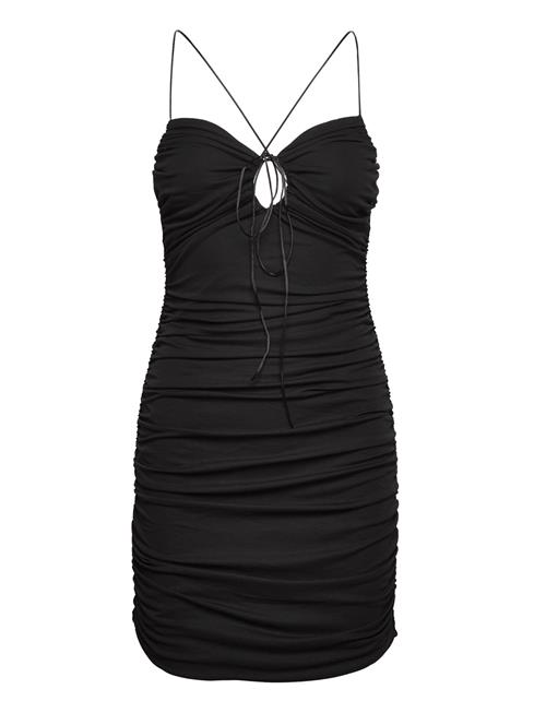 Cut-Out Ruched Dress Mango Black