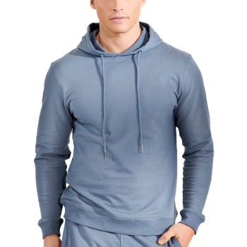 Se Bread & Boxers Bread and Boxers Organic Cotton Men Hooded Shirt Lyseblå X-Large Herre ved Timarco