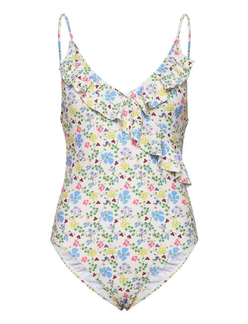 Becksöndergaard Ireni Bly Frill Swimsuit Becksöndergaard Patterned