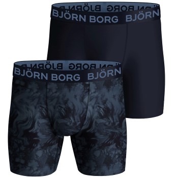 Björn Borg 2P Performance Boxer 1572 Flerfarvet polyester Small Herre