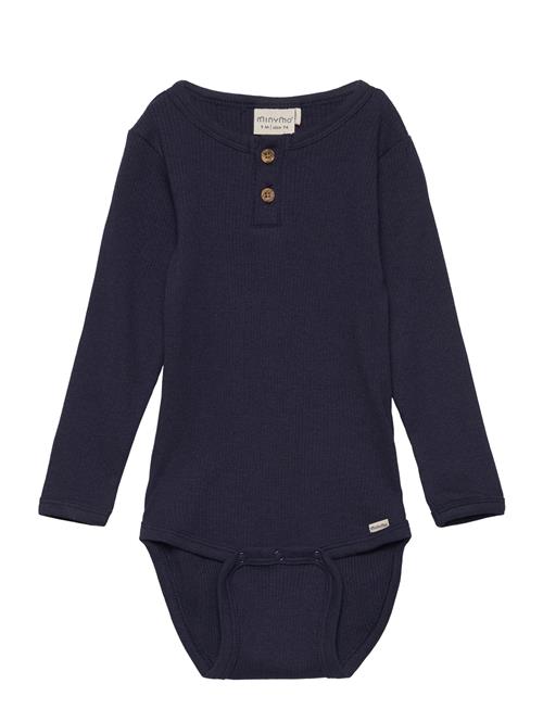 Body Ls Rib Minymo Navy