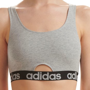 adidas Bh Scoop Bralette Grå bomuld Large Dame