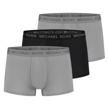 Michael Kors 3P Supreme Touch Trunks Grå/Sort Large Herre