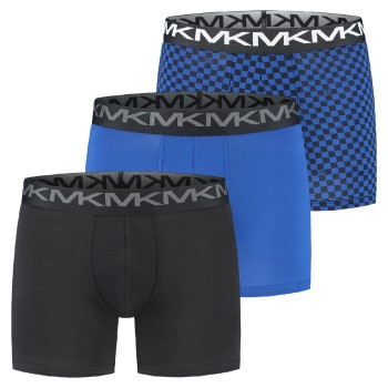 Michael Kors 3P Strecth Factor Boxer Brief Blå bomuld Small Herre