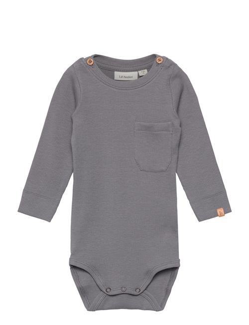 Se Lil'Atelier Nbmgago Ls Slim Body July Lil Lil'Atelier Grey ved Booztlet